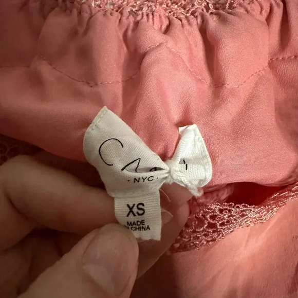 Cami NYC The Dayna Tank Blouse Top Women's Size XS Silk Brandied Apricot Pink - Picture 5 of 7